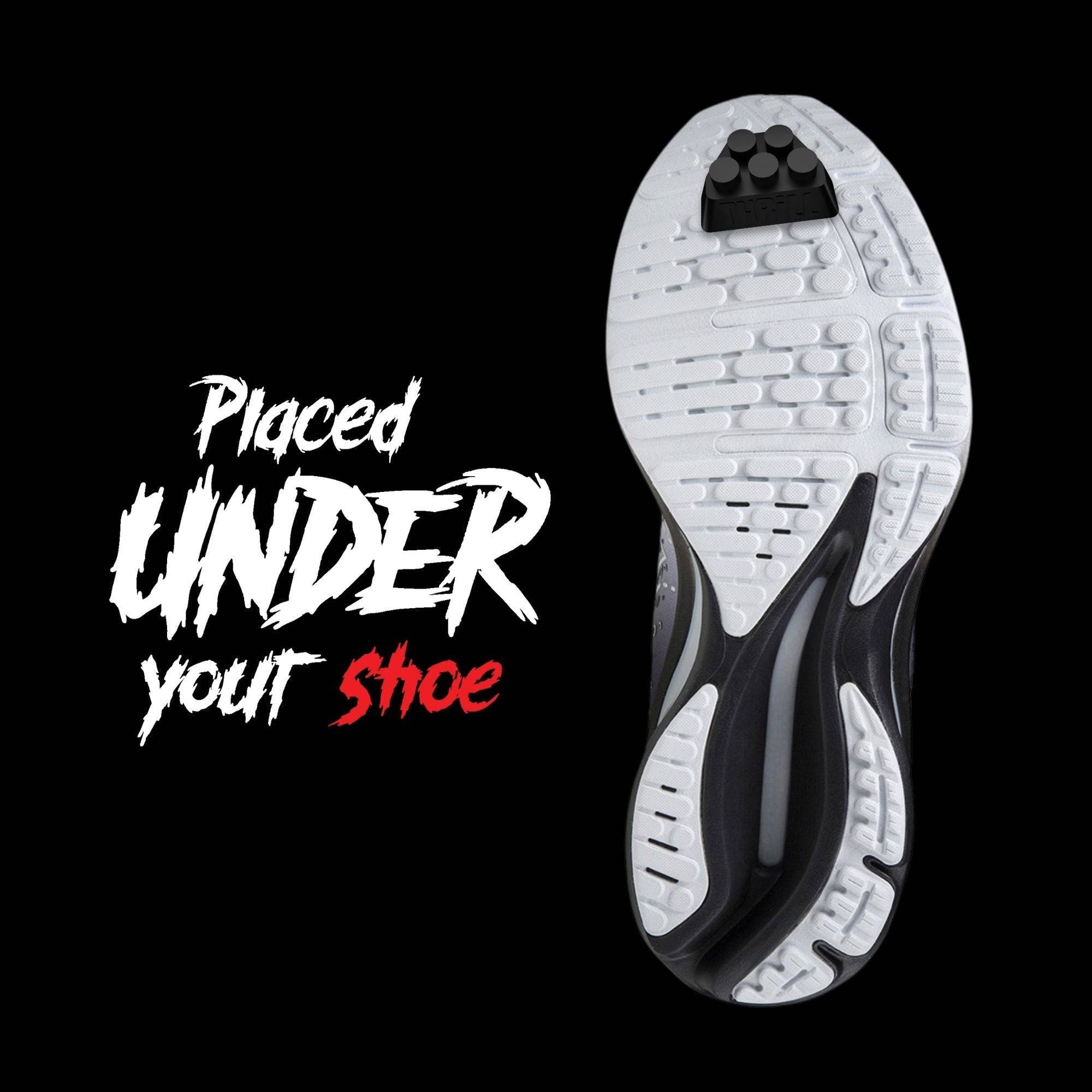 Turbo Thrill V5 Obsidian Feet Slider attached under shoe sole for spark riding