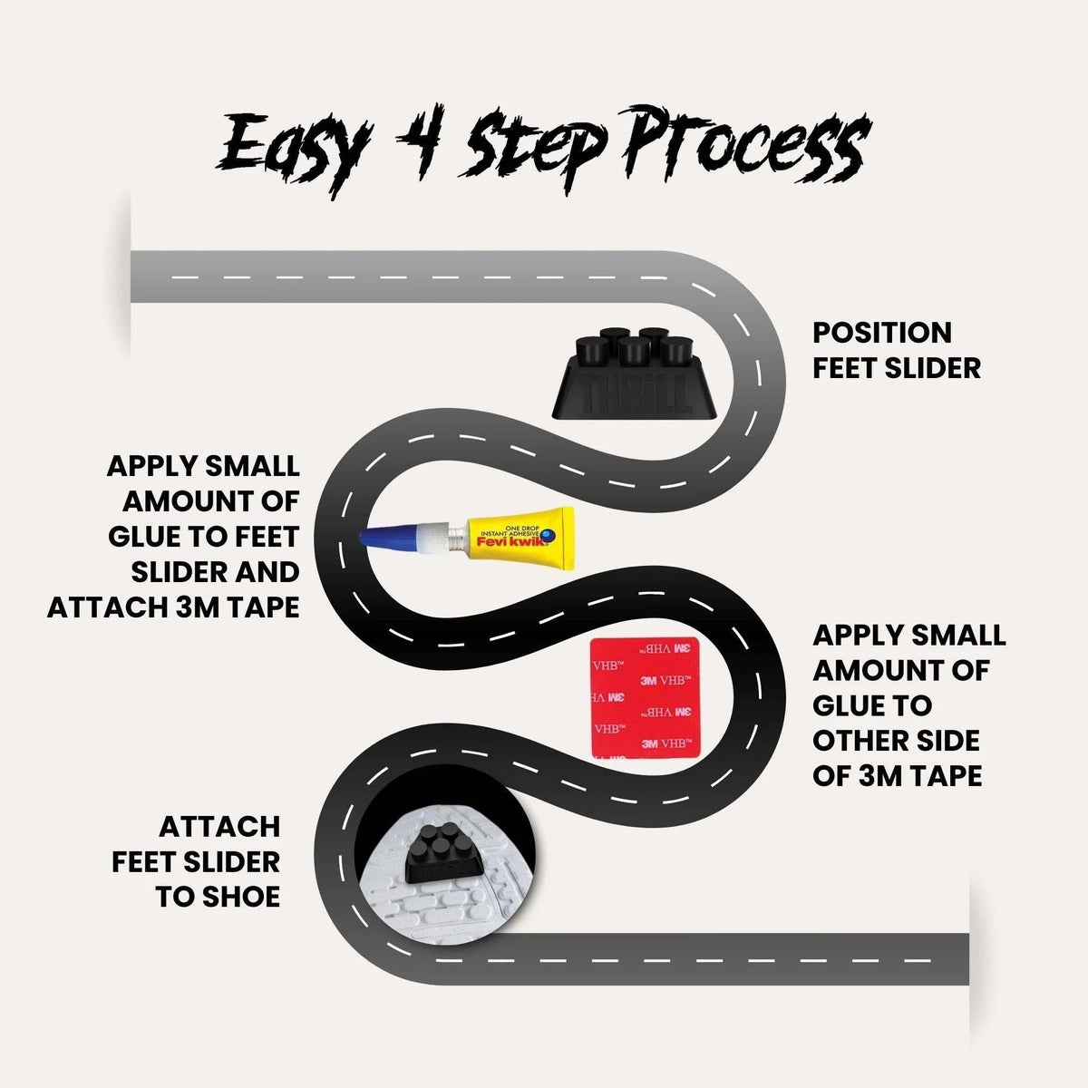Turbo Thrill V5 Obsidian Feet Slider